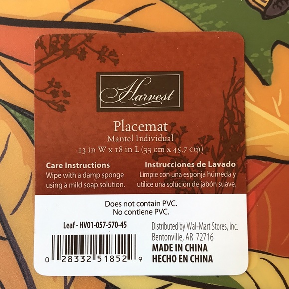 Harvest placemat set of 4 - Picture 3 of 3